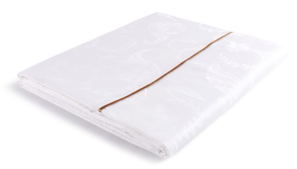 提花被套、單排豎向絲帶