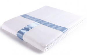 貢緞被套、雙排布帶(橫一豎一)