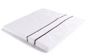 貢緞被套、雙排豎向絲帶①