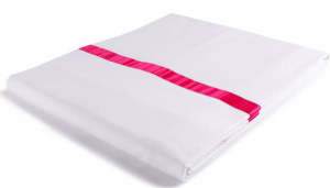 貢緞被套、雙排橫向布帶②